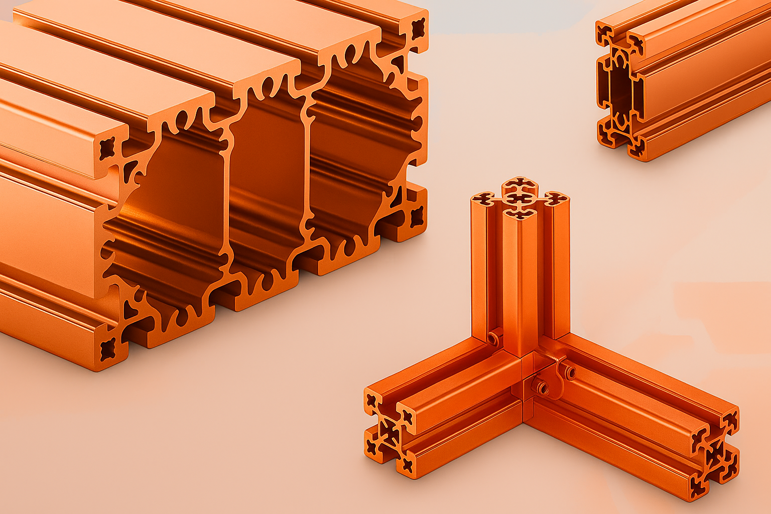 Orange Anodizing Aluminum Proifile